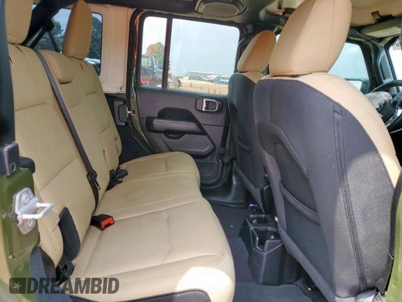 2021 Jeep Wrangler Unlimited Sahara with VIN 1C4HJXEN5MW591989, listed as a Copart auction lot 57535645 with 80,923 mi miles and Salvage title. Bid and sale history available at DreamBid. Image 10.