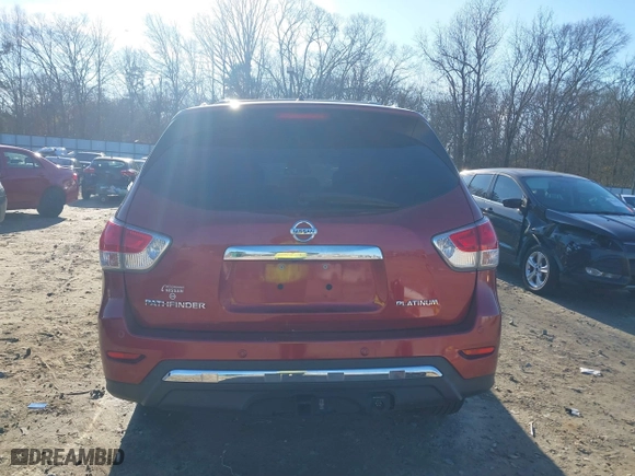 2013 Nissan Pathfinder SL with VIN 5N1AR2MN0DC665105, listed as a IAAI auction lot 41331282 with 184,155 mi miles. Bid and sale history available at carsss.com. Image 16.