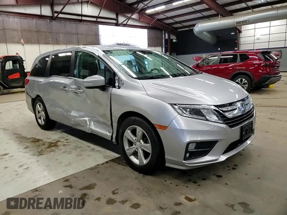 2018 Honda Odyssey EX-L with VIN 5FNRL6H79JB054306, listed as a Copart auction lot 49674955 with 92,157 mi miles and Salvage Title. Bid and sale history available at carsss.com. Image 12.