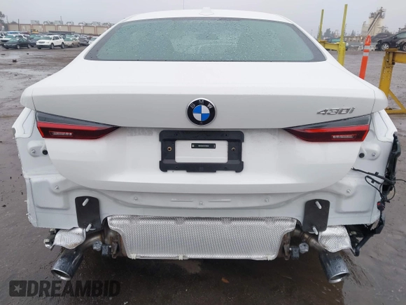 2025 BMW 4 Series 430i with VIN WBA43DA01SCT85324, listed as a IAAI auction lot 41537795 with 773 mi miles and . Bid and sale history available at DreamBid. Image 17.
