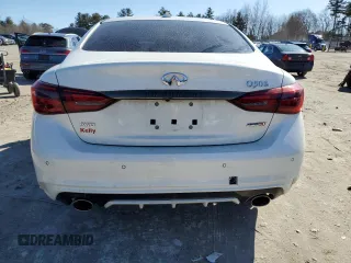 2020 Infiniti Q50 with VIN JN1EV7ARXLM254439, listed as a Copart auction lot 44926835 with 43,146 mi miles and Salvage Title. Bid and sale history available at DreamBid. Image 6.