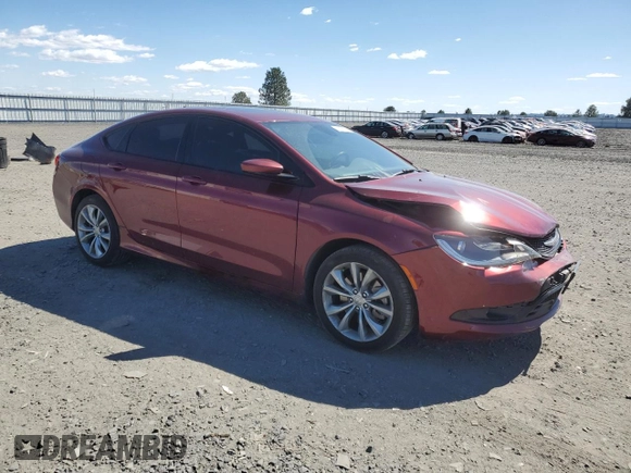 2015 Chrysler 200 S with VIN 1C3CCCBG1FN757019, listed as a Copart auction lot 53705525 with 91,026 mi miles and Salvage Title. Bid and sale history available at carsss.com. Image 4.