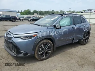 2024 Toyota Corolla Cross Hybrid S with VIN 7MUFBABG0RV053138, listed as a Copart auction lot 59515915 with 7,065 mi miles and Salvage title. Bid and sale history available at DreamBid. Image 1.