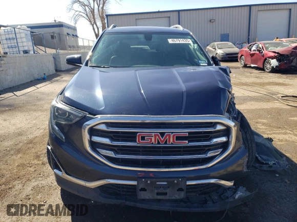 2018 GMC Terrain SLT with VIN 3GKALPEX5JL325116, listed as a Copart auction lot 46791435 with 98,385 mi miles and Salvage Title. Bid and sale history available at carsss.com. Image 5.