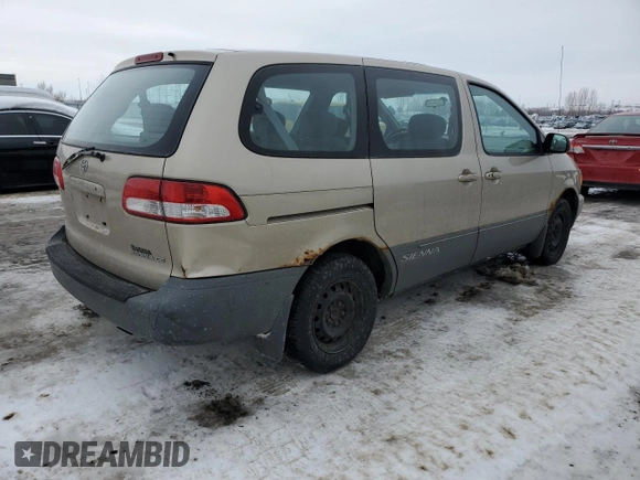 2001 Toyota Sienna CE with VIN 4T3ZF19C11U358813, listed as a Copart auction lot 45113485 with 189,763 mi miles and Clean Title. Bid and sale history available at carsss.com. Image 3.