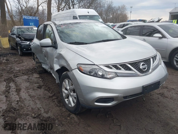 2012 Nissan Murano SL with VIN JN8AZ1MW3CW220060, listed as a IAAI auction lot 41674281 with 135,030 mi miles and . Bid and sale history available at DreamBid. Image 1.