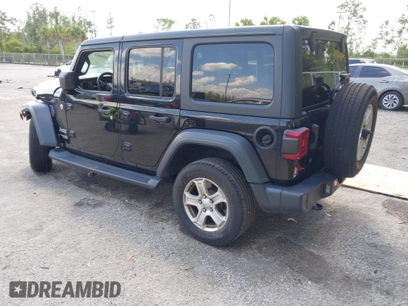 2020 Jeep Wrangler Unlimited Sport S z VIN 1C4HJXDN1LW223664, wystawiony jako IAAI lot #41886832 z przebiegiem 77 019 mil mil oraz . Historia ofert i sprzedaży dostępna na DreamBid. Obrazek 12.