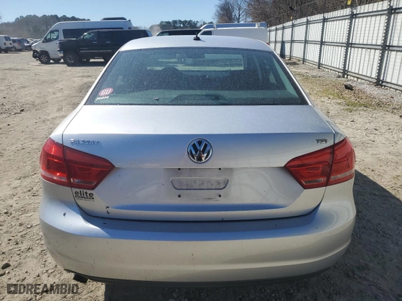 2015 Volkswagen Passat 1.8T S with VIN 1VWAS7A33FC080026, listed as a Copart auction lot 48748815 with 100,579 mi miles and Salvage Title. Bid and sale history available at carsss.com. Image 6.