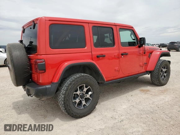 2019 Jeep Wrangler Unlimited Rubicon with VIN 1C4HJXFG4KW581967, listed as a Copart auction lot 53712235 with 37,474 mi miles and Salvage title. Bid and sale history available at DreamBid. Image 3.