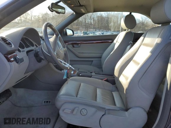 2005 Audi A4 3.0L with VIN WAUDT48H75K007160, listed as a Copart auction lot 44490145 with 90,983 mi miles and Salvage Title. Bid and sale history available at carsss.com. Image 7.