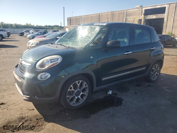 2014 FIAT 500L Trekking with VIN ZFBCFADH5EZ017576, listed as a Copart auction lot 56563184 with 107,323 mi miles and Clean Title. Bid and sale history available at carsss.com. Image 1.