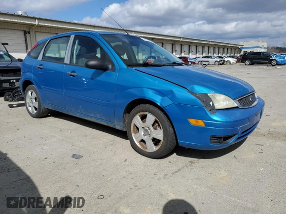2007 Ford Focus S with VIN 1FAHP37NX7W325396, listed as a Copart auction lot 47282355 with 202,628 mi miles and Salvage Title. Bid and sale history available at carsss.com. Image 4.