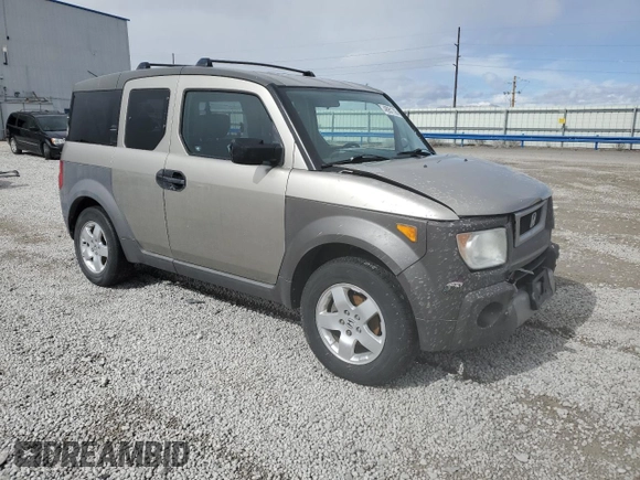 2004 Honda Element EX with VIN 5J6YH28624L006204, listed as a Copart auction lot 48951705 with 187,840 mi miles and Salvage Title. Bid and sale history available at DreamBid. Image 4.