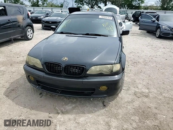 2002 BMW 3 Series 330i with VIN WBAEV53472KM01777, listed as a Copart auction lot 70984764 with 105,293 mi miles and Salvage Title. Bid and sale history available at carsss.com. Image 11.