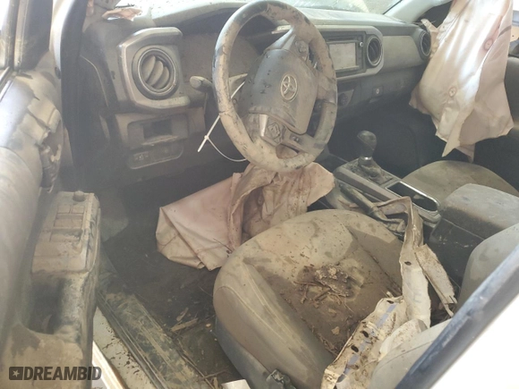 2019 Toyota Tacoma 4WD SR with VIN 3TMCZ5AN8KM282849, listed as a Copart auction lot 48133525 with 0 mi miles and Salvage Title. Bid and sale history available at carsss.com. Image 8.
