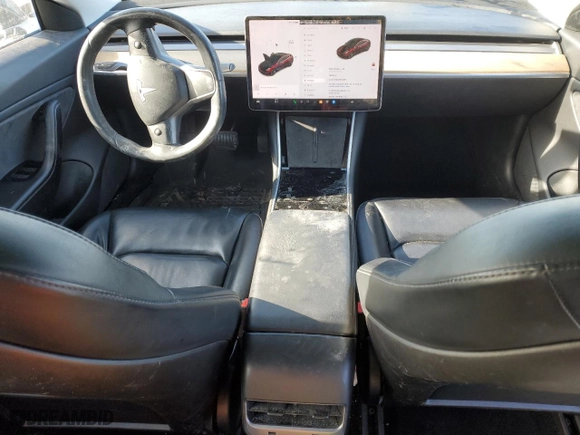 2018 Tesla Model 3 Long Range Battery with VIN 5YJ3E1EA7JF172857, listed as a Copart auction lot 41827975 with 129,404 mi miles and Salvage Title. Bid and sale history available at carsss.com. Image 8.