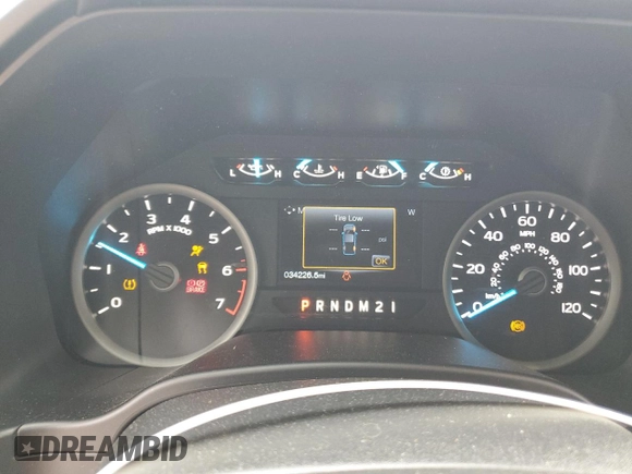 2017 Ford F-150 XL z VIN 1FTFX1EF3HFB91155, wystawiony jako Copart lot #58997165 z przebiegiem 34 226 mil mil oraz Szkoda całkowita • Salvage title. Historia ofert i sprzedaży dostępna na DreamBid. Obrazek 9.