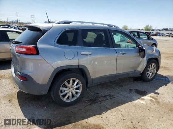 2016 Jeep Cherokee Limited with VIN 1C4PJLDBXGW229270, listed as a Copart auction lot 60097515 with 136,297 mi miles and Salvage title. Bid and sale history available at DreamBid. Image 3.