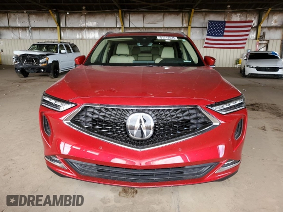 2024 Acura MDX Advance with VIN 5J8YE1H89RL017218, listed as a Copart auction lot 51712035 with 21,906 mi miles and Salvage title. Bid and sale history available at DreamBid. Image 5.