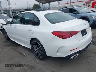 2024 Mercedes-Benz C 300 with VIN W1KAF4GB1RR225575, listed as a IAAI auction lot 40966585 with 3,538 mi miles and . Bid and sale history available at DreamBid. Image 3.