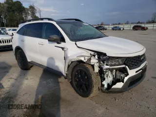 2022 Kia Sorento X-Line S with VIN 5XYRLDLC4NG083588, listed as a Copart auction lot 42587315 with 63,999 mi miles and Salvage Title. Bid and sale history available at carsss.com. Image 4.