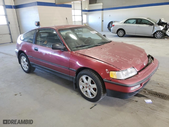 1991 Honda CRX DX with VIN JHMED8455MS015861, listed as a Copart auction lot 82888244 with NaN miles and Salvage Title. Bid and sale history available at carsss.com. Image 4.