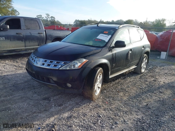 2005 Nissan Murano SL with VIN JN8AZ08T45W315692, listed as a IAAI auction lot 41662090 with 1 mi miles. Bid and sale history available at carsss.com. Image 2.