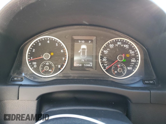 2016 Volkswagen Tiguan SE with VIN WVGBV7AX2GW524185, listed as a Copart auction lot 57615065 with 92,050 mi miles and Salvage title. Bid and sale history available at DreamBid. Image 9.