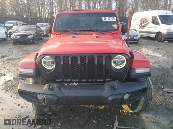 2022 Jeep Gladiator Willys с VIN 1C6JJTAM3NL162559, выставлен на аукционе Copart как лот 82410704 с пробегом 54 457 миль миль и Списание • Salvage title. История ставок и продаж доступна на DreamBid. Изображение 5.