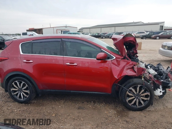 2017 Kia Sportage EX with VIN KNDPN3AC8H7124045, listed as a IAAI auction lot 41656874 with 1 mi miles. Bid and sale history available at carsss.com. Image 12.