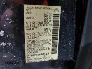 2014 Nissan Xterra S with VIN 5N1AN0NU7EN805632, listed as a Copart auction lot 44171325 with 101,260 mi miles and Salvage title. Bid and sale history available at DreamBid. Image 14.