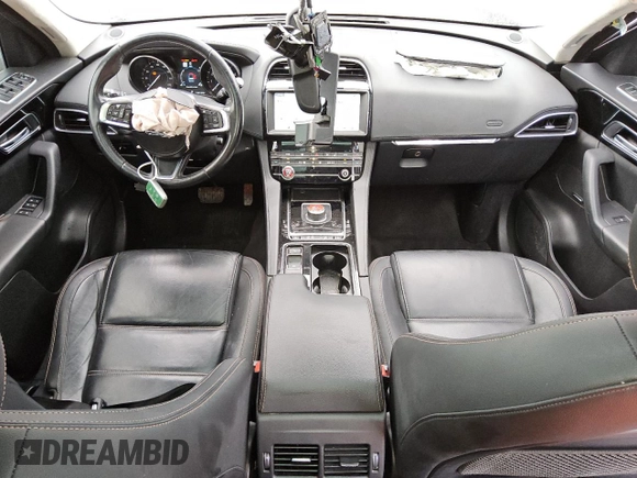 2020 Jaguar F-Pace 30t Prestige with VIN SADCK2GX1LA637956, listed as a Copart auction lot 44111515 with 81,307 mi miles and Salvage Title. Bid and sale history available at DreamBid. Image 8.