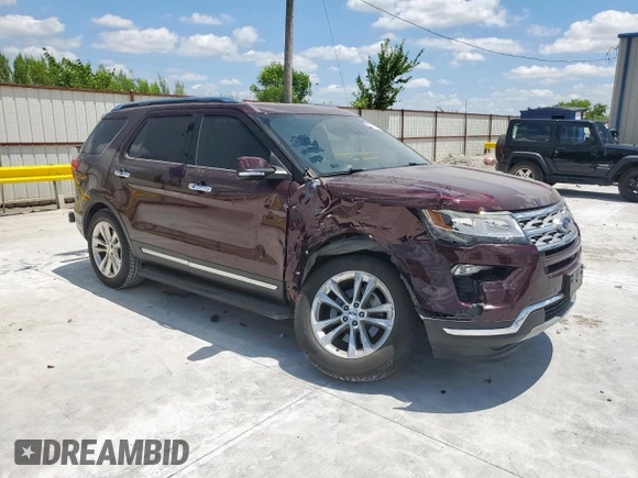 2018 Ford Explorer Limited with VIN 1FM5K7FHXJGB64964, listed as a Copart auction lot 62706785 with 49,119 mi miles and Salvage title. Bid and sale history available at DreamBid. Image 4.