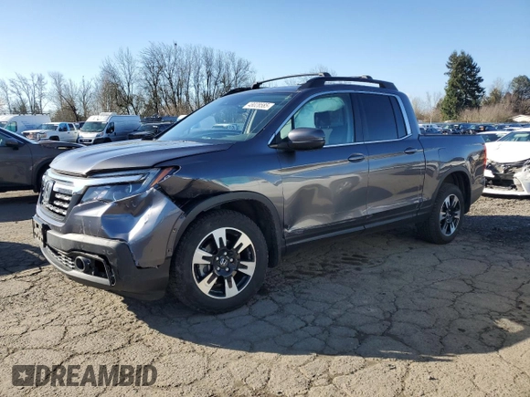 2020 Honda Ridgeline RTL with VIN 5FPYK3F5XLB031710, listed as a Copart auction lot 48028585 with 62,478 mi miles and Salvage title. Bid and sale history available at DreamBid. Image 1.