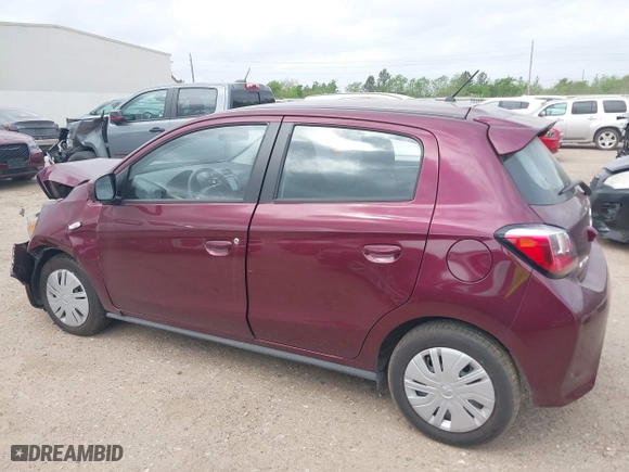 2024 Mitsubishi Mirage ES with VIN ML32AUHJ4RH026788, listed as a IAAI auction lot 41942174 with 3,572 mi miles. Bid and sale history available at carsss.com. Image 13.