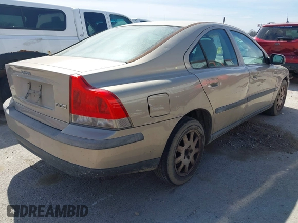 2001 Volvo S60 with VIN YV1RS61RX12066606, listed as a IAAI auction lot 41801626 with 161,504 mi miles. Bid and sale history available at carsss.com. Image 4.
