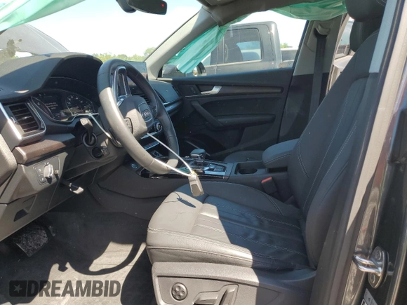 2023 Audi Q5 S line Premium with VIN WA1GAAFY4P2124408, listed as a Copart auction lot 57766075 with 14,286 mi miles and Salvage title. Bid and sale history available at DreamBid. Image 7.