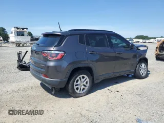 2018 Jeep Compass Sport with VIN 3C4NJCABXJT105430, listed as a Copart auction lot 59237575 with 104,600 mi miles and Salvage title. Bid and sale history available at DreamBid. Image 3.