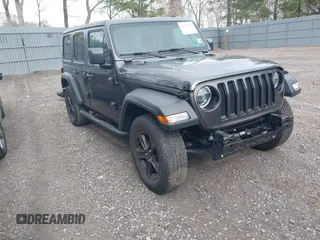 2021 Jeep Wrangler Unlimited Willys with VIN 1C4HJXDN5MW683251, listed as a IAAI auction lot 42075844 with 42,340 mi miles and . Bid and sale history available at DreamBid. Image 1.