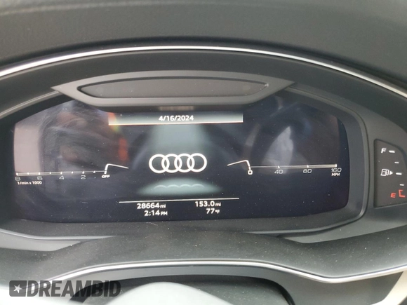 2021 Audi A6 Prestige with VIN WAUM2BF22MN058777, listed as a Copart auction lot 51091314 with 0 mi miles and Salvage Title. Bid and sale history available at carsss.com. Image 9.