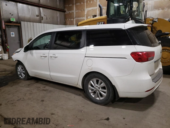 2018 Kia Sedona LX with VIN KNDMB5C10J6372014, listed as a Copart auction lot 48734845 with 95,676 mi miles and Salvage Title. Bid and sale history available at carsss.com. Image 2.