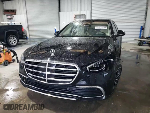 2021 Mercedes-Benz S 580 with VIN W1K6G7GB2MA045758, listed as a Copart auction lot 51275465 with 23,607 mi miles and Salvage Title. Bid and sale history available at DreamBid. Image 13.
