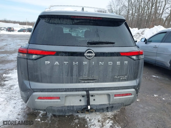 2022 Nissan Pathfinder Platinum with VIN 5N1DR3DK1NC218034, listed as a IAAI auction lot 41562321 with 35,444 mi miles. Bid and sale history available at carsss.com. Image 16.