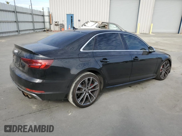 2019 Audi S4 Prestige with VIN WAUC4AF48KA046915, listed as a Copart auction lot 78511144 with 76,018 mi miles and Salvage Title. Bid and sale history available at carsss.com. Image 3.