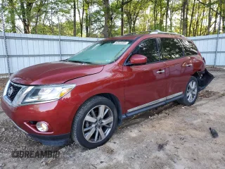 2014 Nissan Pathfinder S with VIN 5N1AR2MM9EC600620, listed as a Copart auction lot 52023385 with 133,788 mi miles and Salvage title. Bid and sale history available at DreamBid. Image 1.