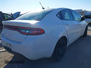 2015 Dodge Dart SXT with VIN 1C3CDFBB0FD165300, listed as a IAAI auction lot 41389305 with 102,884 mi miles. Bid and sale history available at carsss.com. Image 4.