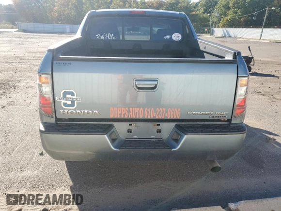 2007 Honda Ridgeline RTL w/Leather with VIN 2HJYK16587H522060, listed as a Copart auction lot 75454964 with 185,332 mi miles and Clean Title. Bid and sale history available at carsss.com. Image 6.