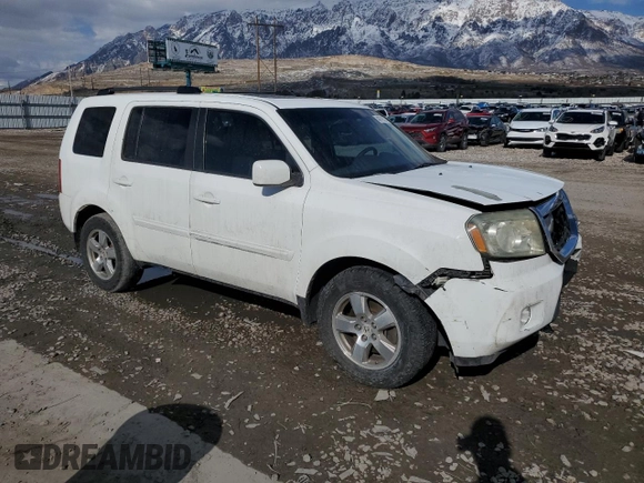 2011 Honda Pilot EX-L with VIN 5FNYF3H74BB031356, listed as a Copart auction lot 49798525 with 318,151 mi miles and Salvage Title. Bid and sale history available at carsss.com. Image 4.
