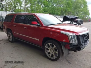 2015 Cadillac Escalade ESV Premium z VIN 1GYS4JKJ1FR224501, wystawiony jako IAAI lot #42248592 z przebiegiem 116 888 mil mil oraz . Historia ofert i sprzedaży dostępna na DreamBid. Obrazek 1.