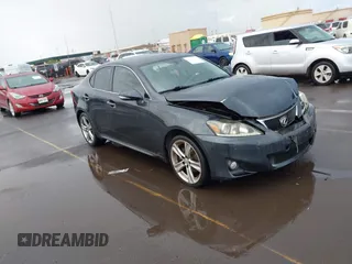 2011 Lexus IS 250 with VIN JTHBF5C29B5135208, listed as a IAAI auction lot 42073769 with 82,618 mi miles. Bid and sale history available at carsss.com. Image 1.